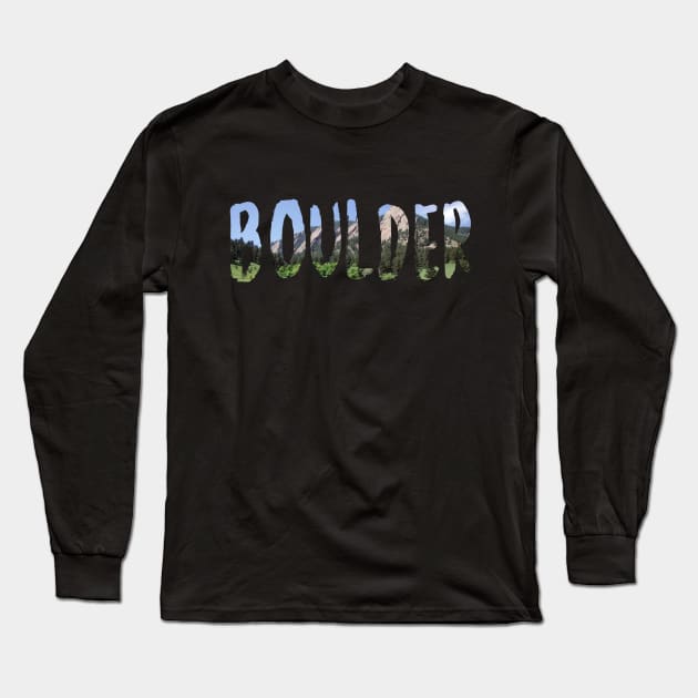 Boulder Colorado Long Sleeve T-Shirt by swiftscuba